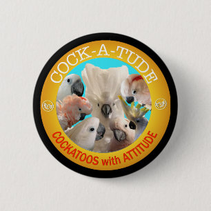 Cockatude Knopf Button