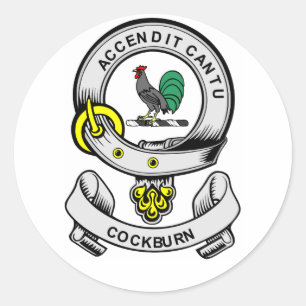 COCKBURN Wappen Runder Aufkleber