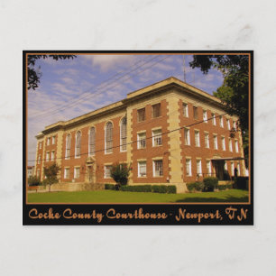 Cocke Landkreis Courthouse - Newport, TN Postkarte