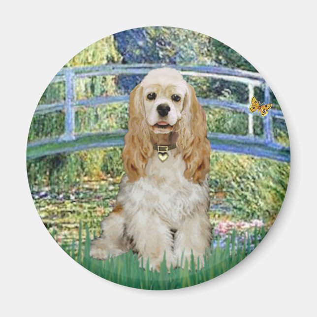 Cocker (Buff) - Brücke Magnet (Vorne)