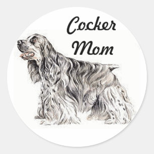 Cocker-Mama, American Cocker Spanisch Sticker