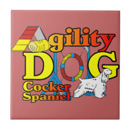 Cocker Spanel Agility Fliese