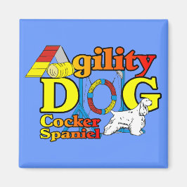Cocker Spanel Agility Geschenke Magnet