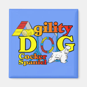 Cocker Spanel Agility Geschenke Magnet