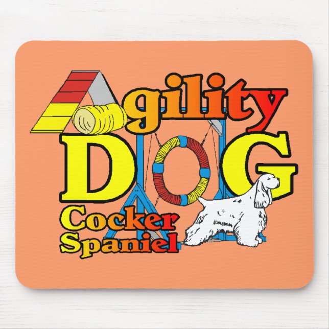 Cocker Spanel Agility Geschenke Mousepad (Vorne)