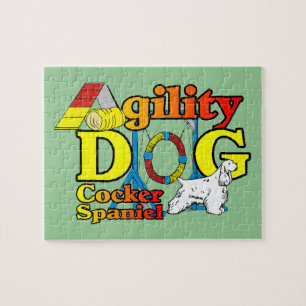 Cocker Spanel Agility Puzzle