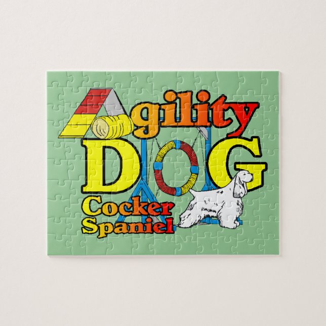 Cocker Spanel Agility Puzzle (Horizontal)