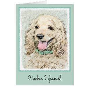 Cocker Spanel Buff Painting - Original Dog Art