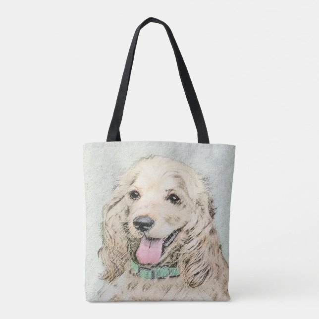 Cocker Spanel Buff Painting - Original Dog Art (Rückseite)