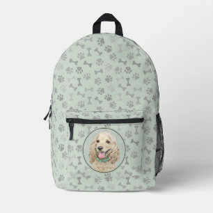 Cocker Spanel Buff Painting - Original Dog Art Bedruckter Rucksack
