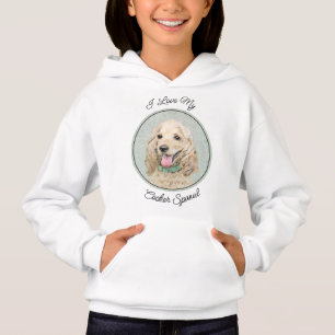 Cocker Spanel Buff Painting - Original Dog Art Hoodie