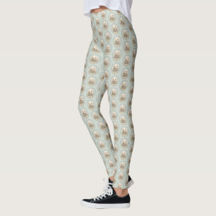 Cocker Spanel Buff Painting - Original Dog Art Leggings