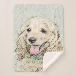 Cocker Spanel Buff Painting - Original Dog Art Sherpadecke