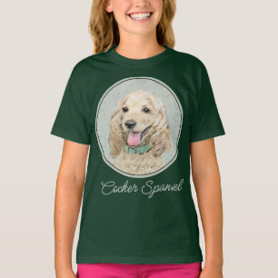 Cocker Spanel Buff Painting - Original Dog Art T- T-Shirt