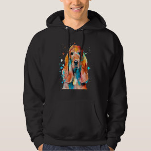 Cocker Spanel Cockerspaniel Watercolor Graphic De Hoodie