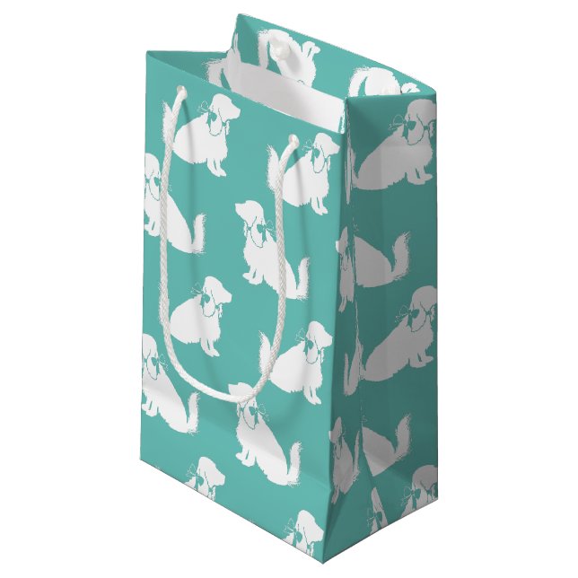 Cocker Spanel Dog Puppy Kleine Geschenktüte (Vorderseite Schrägansicht)
