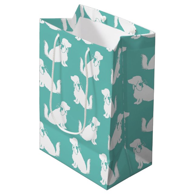 Cocker Spanel Dog Puppy Mittlere Geschenktüte (Vorderseite Schrägansicht)