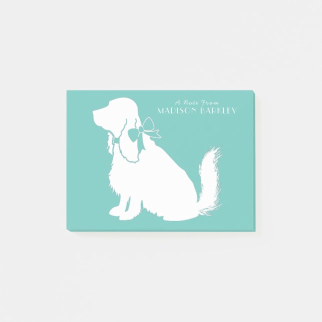 Cocker Spanel Dog Puppy Post-it Klebezettel (Vorderseite)