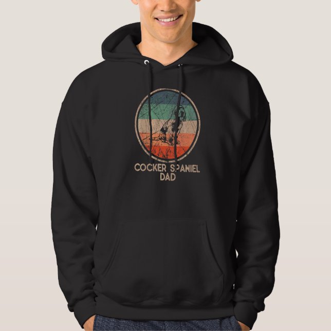 Cocker Spanel Dog Vintag Cocker Spanel Vater Hoodie (Vorderseite)