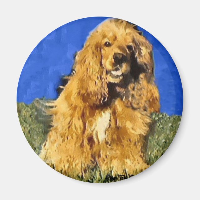 Cocker Spanel Gifts Magnet (Vorne)