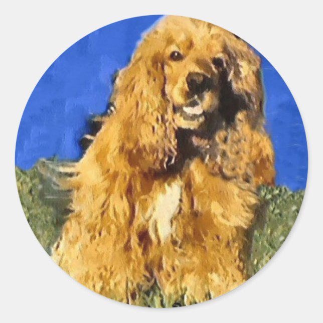 Cocker Spanel Gifts Runder Aufkleber (Vorderseite)