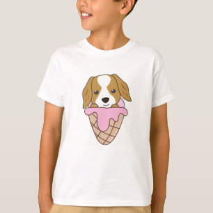 Cocker Spanel Hund Eiscreme WaffelNiedliche Tiere T-Shirt