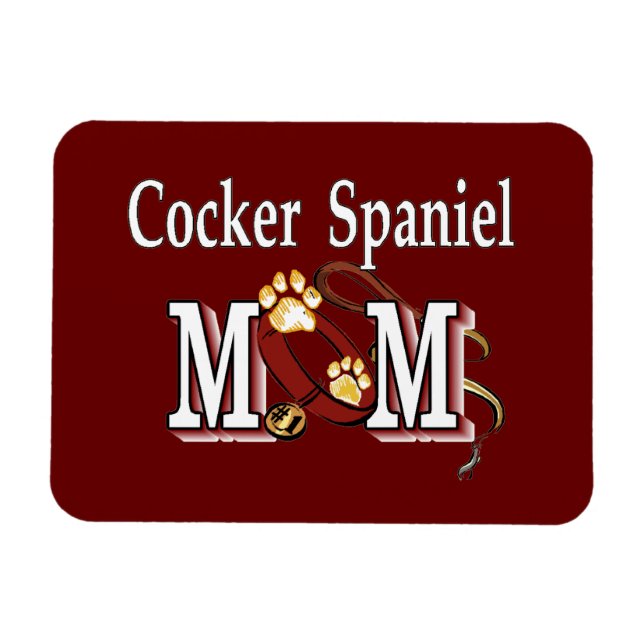 Cocker Spanel Hund Mama Magnet (Horizontal)