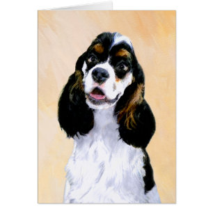 Cocker Spanel (Parti) Malerei - Original Dog Art