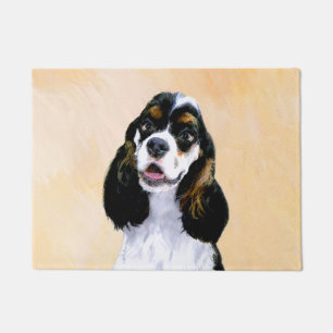 Cocker Spanel (Parti) Malerei - Original Dog Art Fußmatte