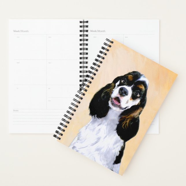 Cocker Spanel (Parti) Malerei - Original Dog Art Planer (Anzeige)