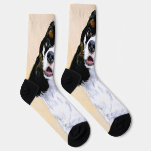 Cocker Spanel (Parti) Malerei - Original Dog Art Socken