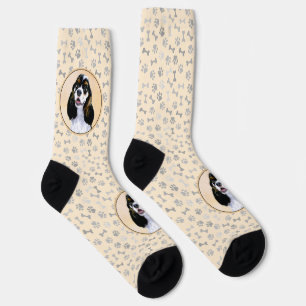 Cocker Spanel (Parti) Malerei - Original Dog Art Socken