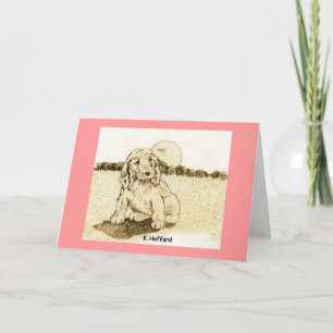 Cocker Spanel Puppy Karte