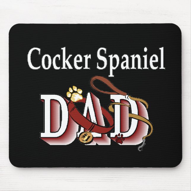 Cocker Spanel VATER Geschenke Mousepad (Vorne)