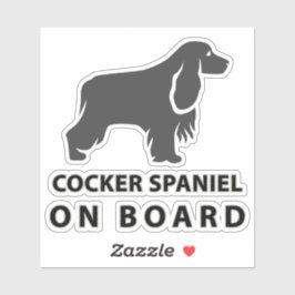 Cocker Spaniel an Bord Aufkleber