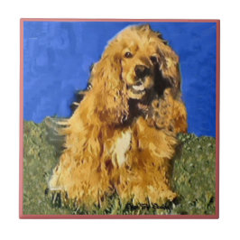 Cocker Spaniel Art Fliese