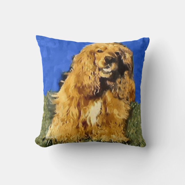 Cocker Spaniel Art Kissen (Vorderseite)