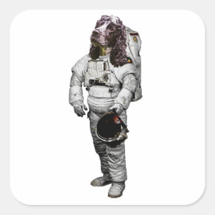 Cocker Spaniel Astronaut Aufkleber