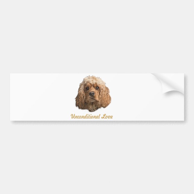 Cocker Spaniel Autoaufkleber (Vorne)