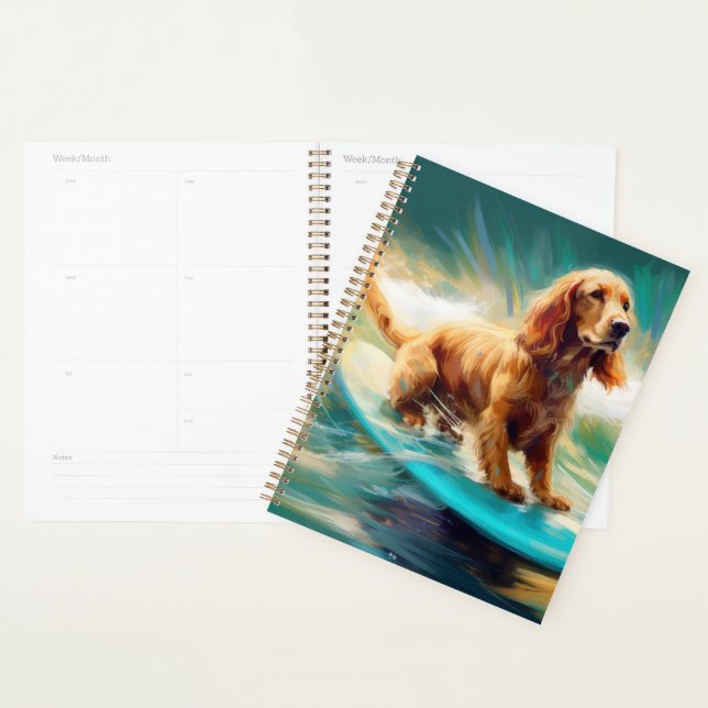 Cocker Spaniel Beach Surfmalerei Planer (Anzeige)