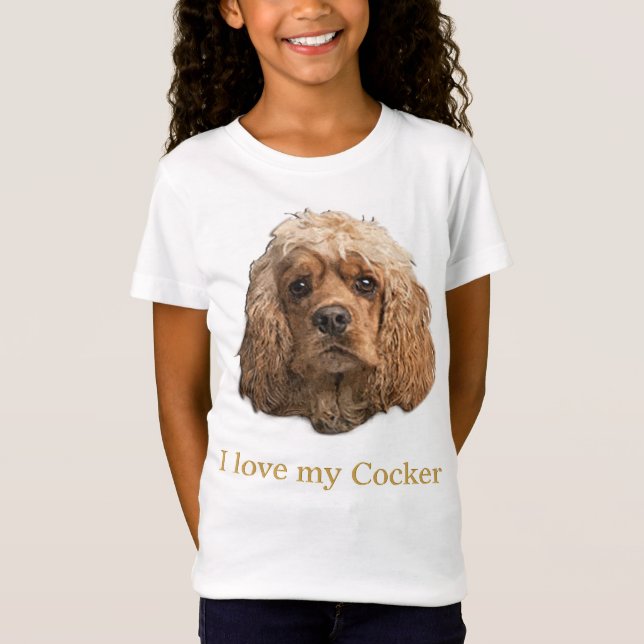 Cocker-Spaniel-Bekleidung T - Shirt (Vorderseite)