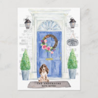Cocker Spaniel-Bewegung Ankündigung Postkarte