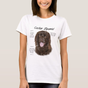Cocker Spaniel (brn) History Design T-Shirt