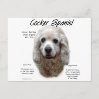 Cocker Spaniel (buff) History Design