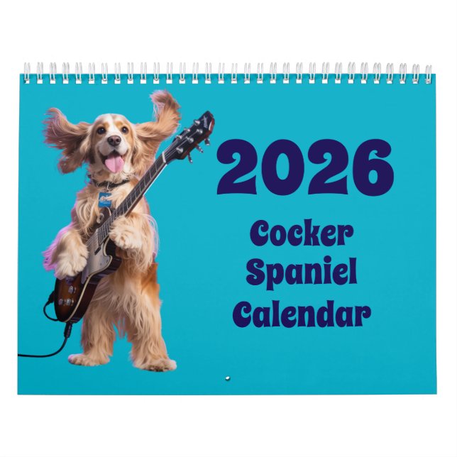 Cocker Spaniel Calendar Kalender (Titelbild)