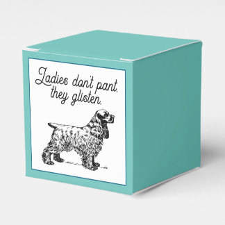 Cocker Spaniel Cartoon mit Funny Pet Joke Geschenkschachtel