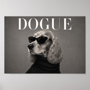 Cocker Spaniel Chic Fashion Hund Kunst Druck Poster