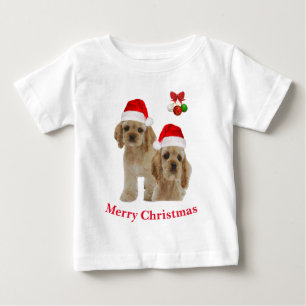 Cocker Spaniel Christmas Baby T-shirt