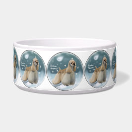 Cocker Spaniel Christmas Dog Bowl Napf