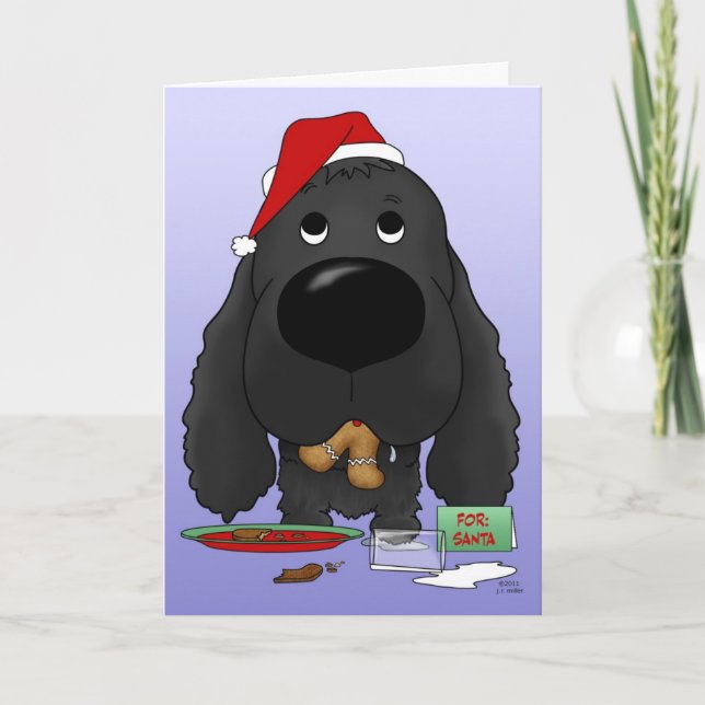 Cocker Spaniel Christmas Feiertagskarte (Vorderseite)